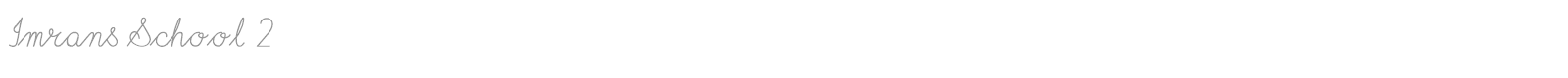 Imrans School font preview